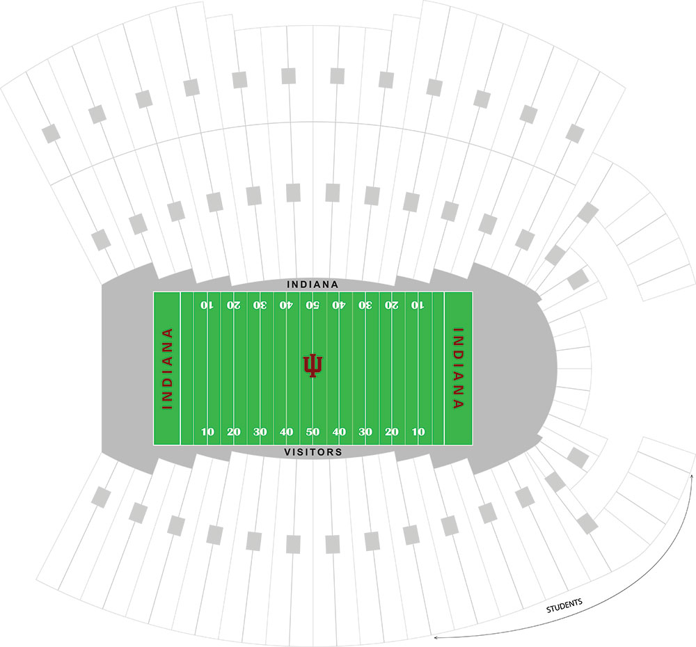 Iu Memorial Stadium Seating Chart With Rows Elcho Table